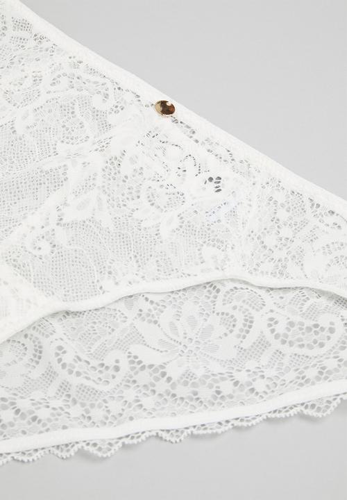 Cotton On - Cassie lace brief - cream