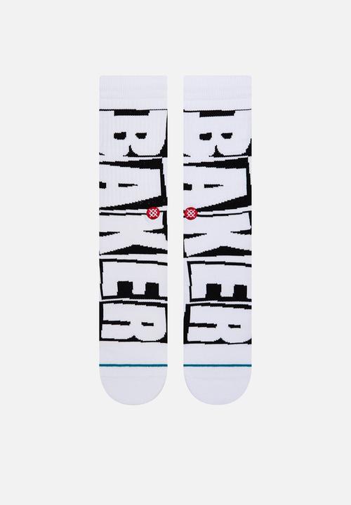 Stance Socks - Baker - white