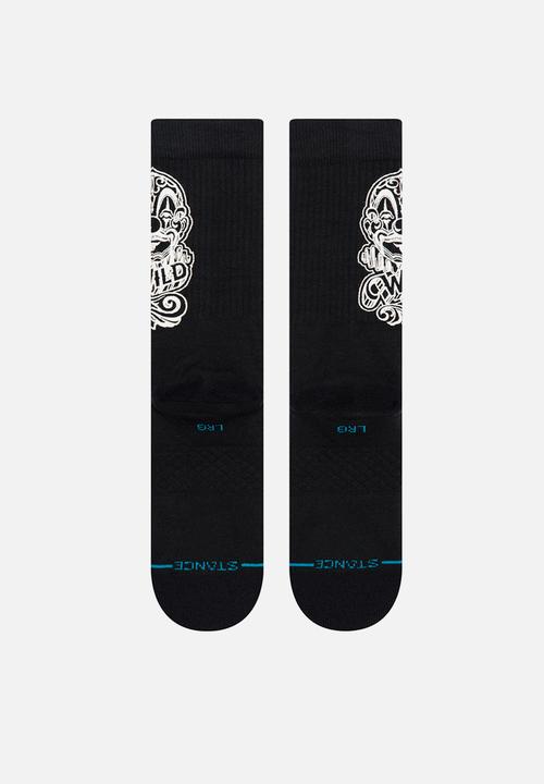 Stance Socks - Wild card x cartoon - black