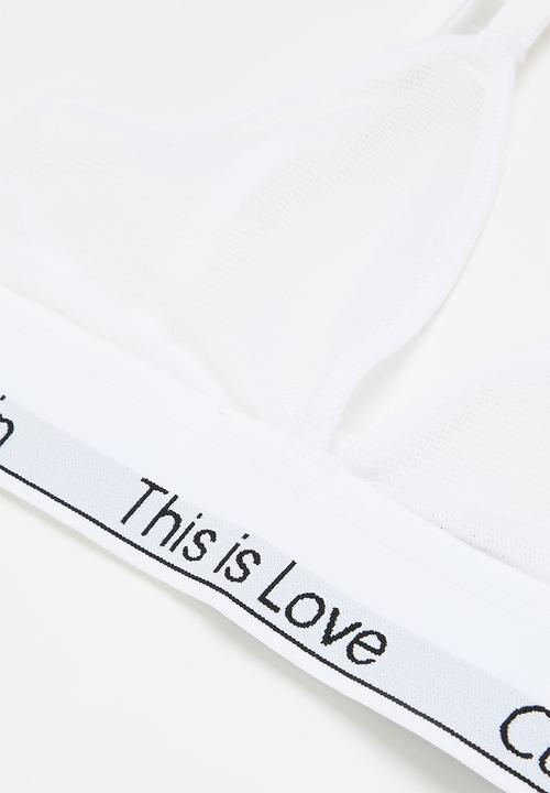 Calvin Klein - Sp unlined triangle - white