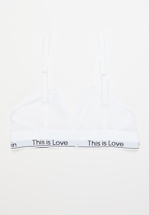 Calvin Klein - Sp unlined triangle - white