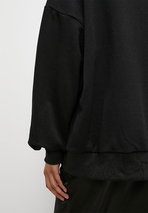 Superbalist - Half zip sweat - black