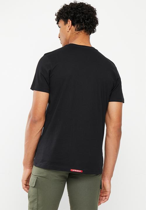 Alpha Industries - Rainbow block t - black
