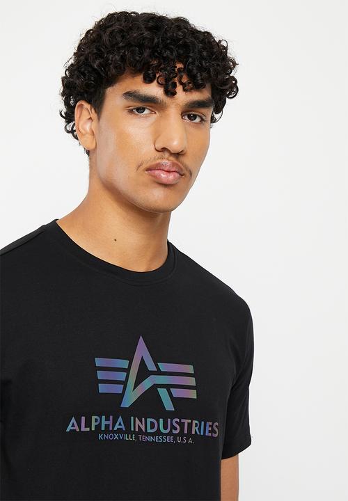 Alpha Industries - Ai rainbow logo t - black