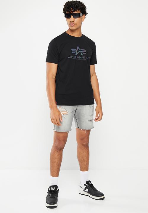 Alpha Industries - Ai rainbow logo t - black