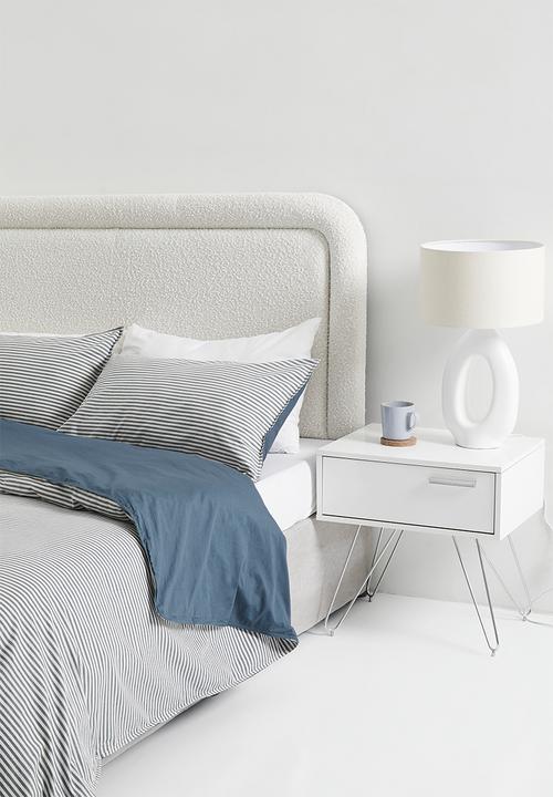 Hertex Haus - Cotton stripe bed set - navy
