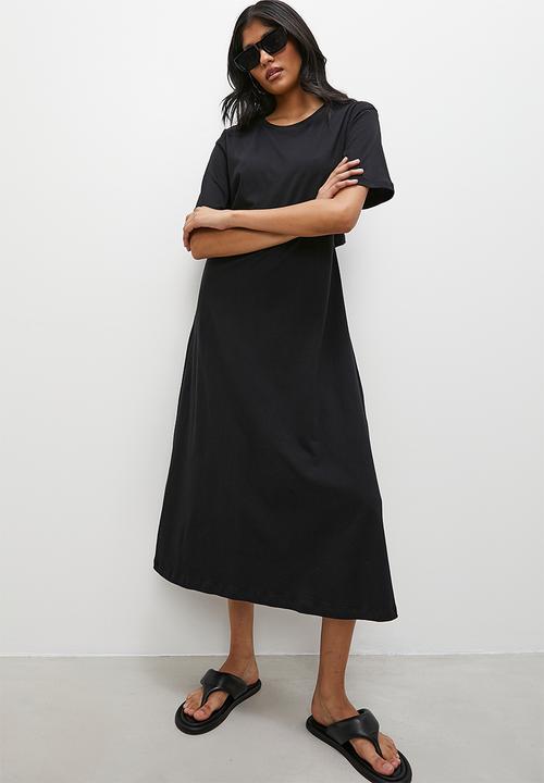 Superbalist - Openback knit midi dress - black