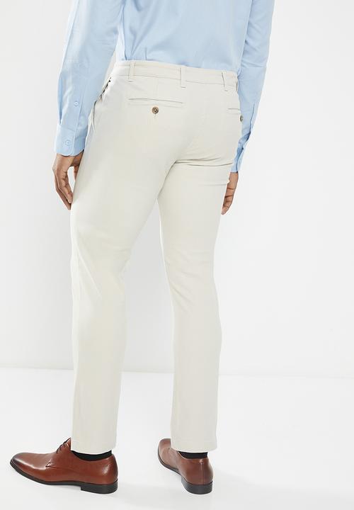 POLO - Mens fashion chino - bone 