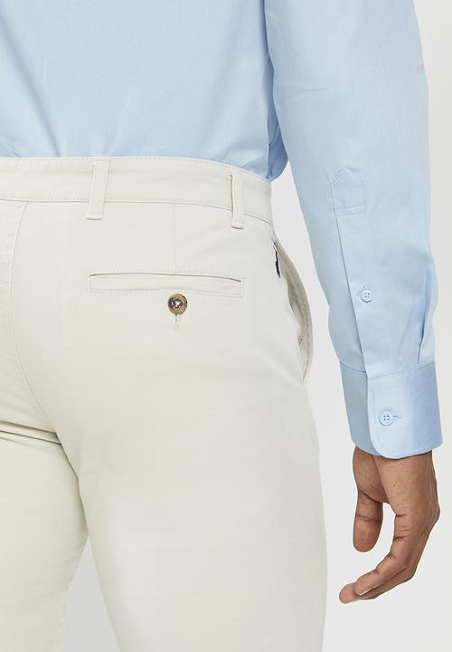 POLO - Mens fashion chino - bone 