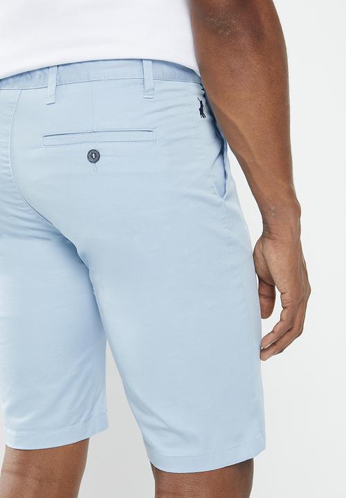POLO - Mens essential chino short - mid blue 