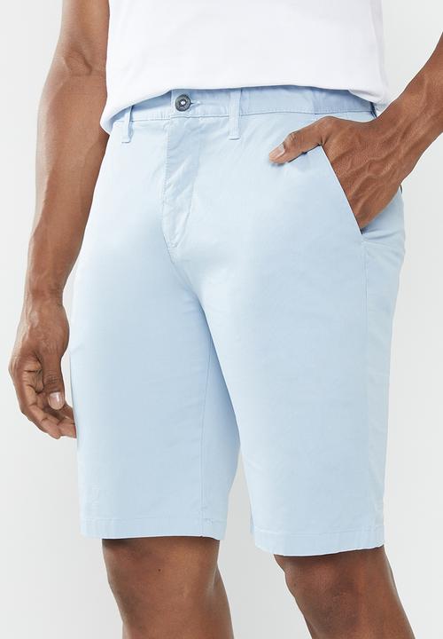 POLO - Mens essential chino short - mid blue 