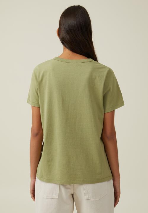 Cotton On - The 91 classic organic tee - cool khaki