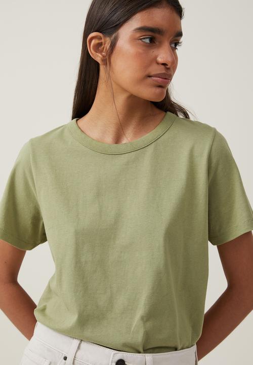 Cotton On - The 91 classic organic tee - cool khaki