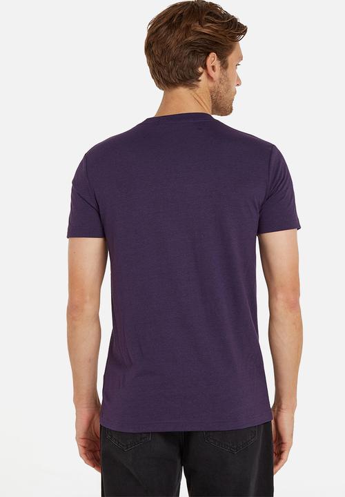 Calvin Klein - Logo tab tee - purple velvet