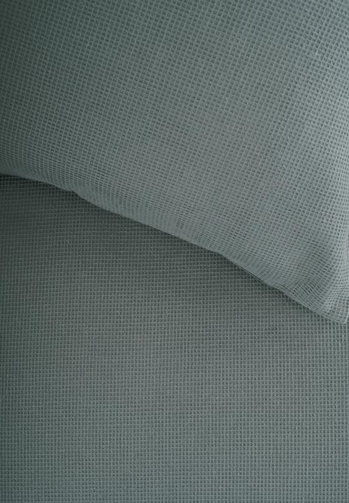 Linen House - Providence duvet cover set - petrol