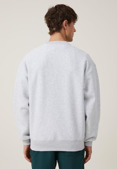 Cotton On - Oversized crew sweater - grey marle