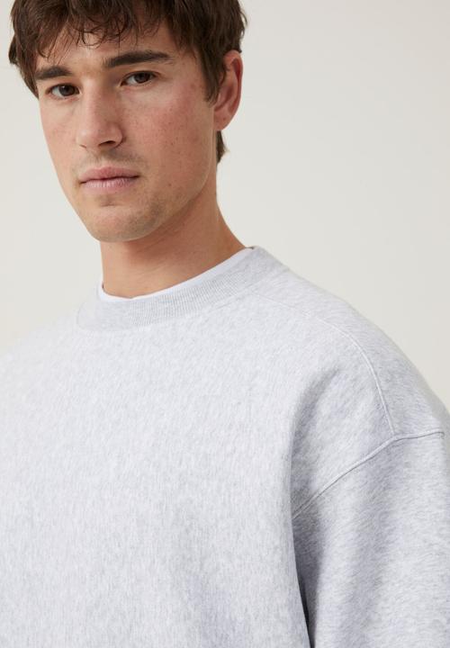 Cotton On - Oversized crew sweater - grey marle