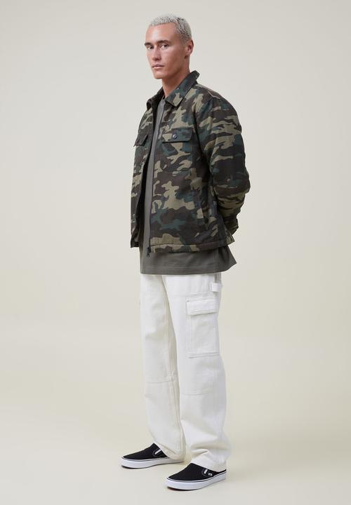 Cotton On - Utility trucker jacket - camo