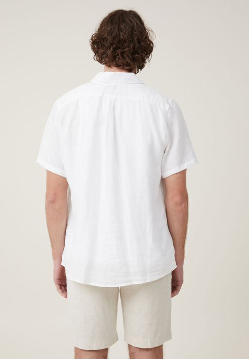 Cotton On - Linen pleat short - oatmeal