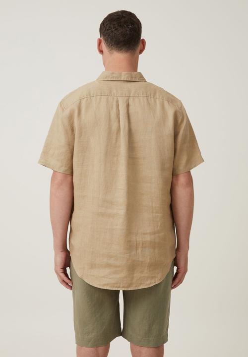Cotton On - Linen pleat short - faded clover
