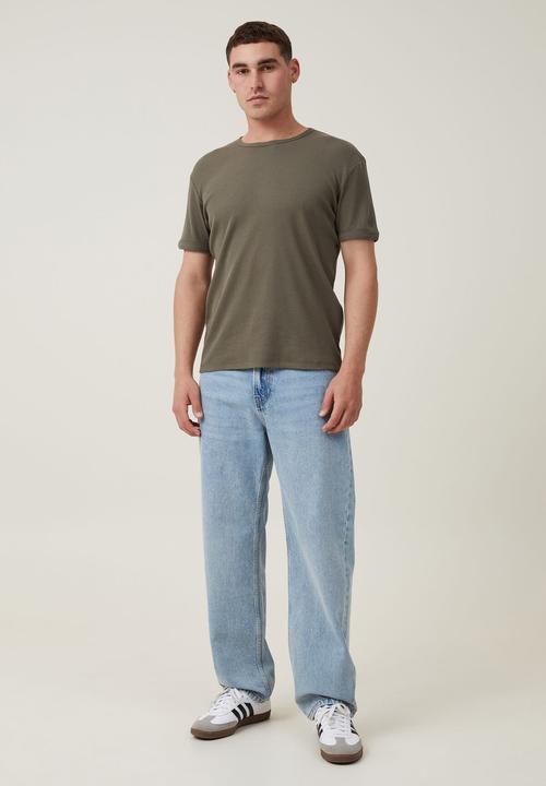 Cotton On - Ribbed t-shirt - military
