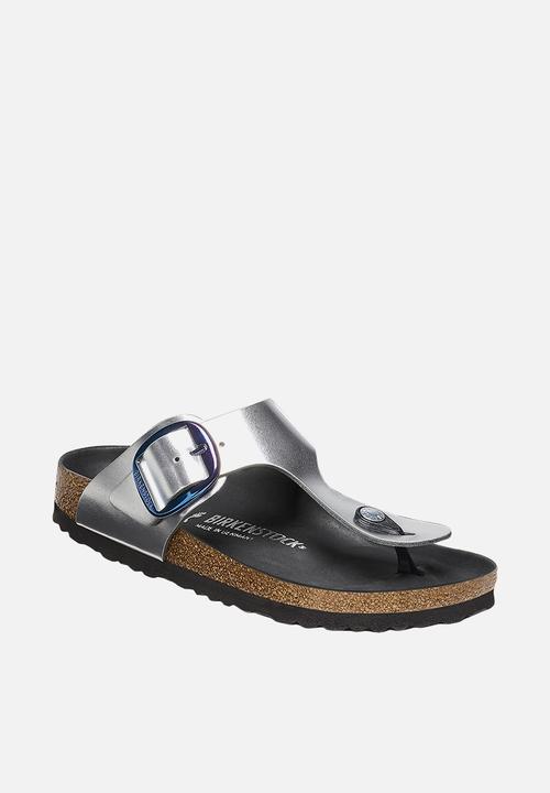 Birkenstock - Gizeh metallic big buckle regular - metallic silver