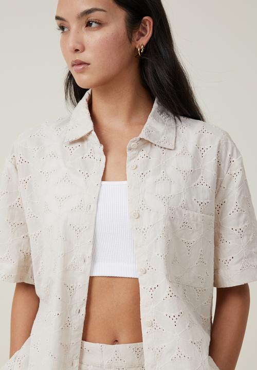 Cotton On - Luna shirt - stone