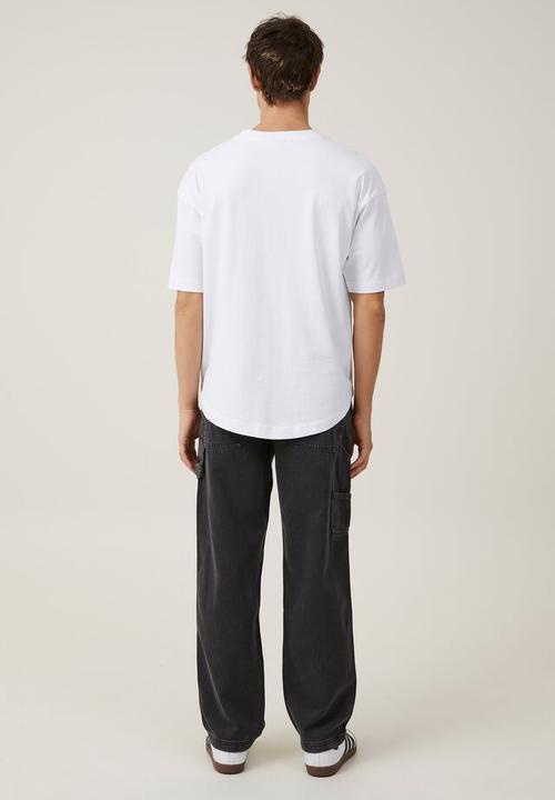 Cotton On - Baggy jean - worker stonewash black