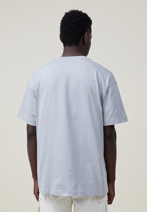 Cotton On - Box fit plain t-shirt - blue haze 