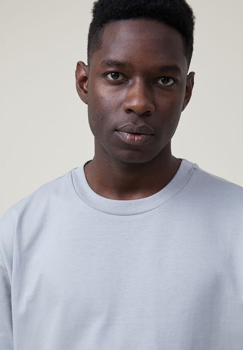 Cotton On - Box fit plain t-shirt - blue haze 