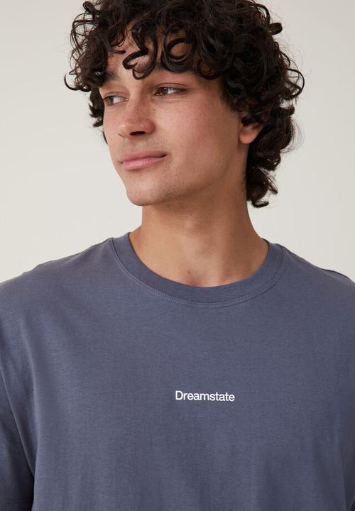 Cotton On - Easy t-shirt - dusty denim dreamstate