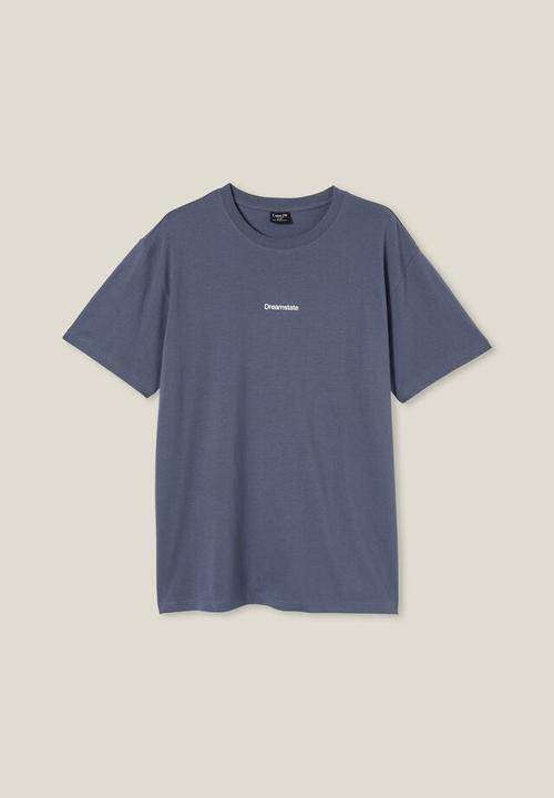 Cotton On - Easy t-shirt - dusty denim dreamstate