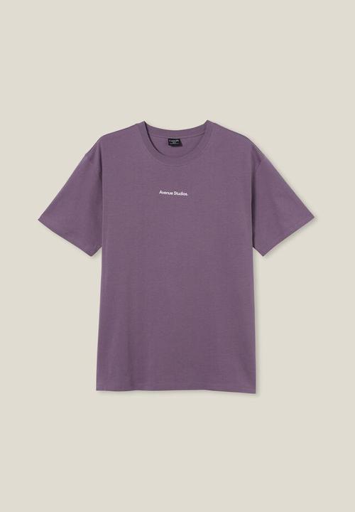 Cotton On - Easy t-shirt - cadet purple avenue studios 
