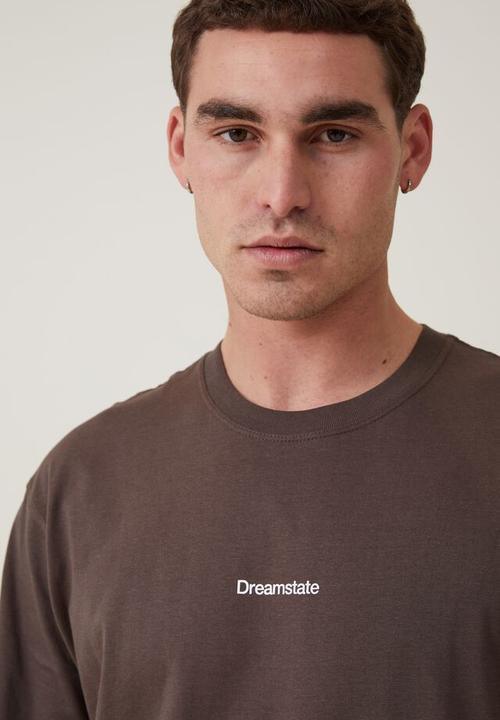 Cotton On - Easy t-shirt - ashen brown dreamstate 