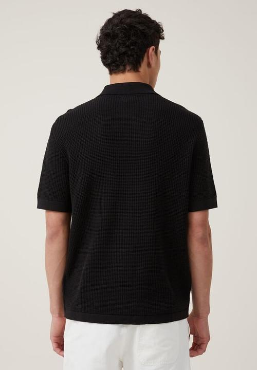 Cotton On - Pablo short sleeve shirt - washed black 
