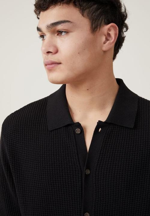 Cotton On - Pablo short sleeve shirt - washed black 