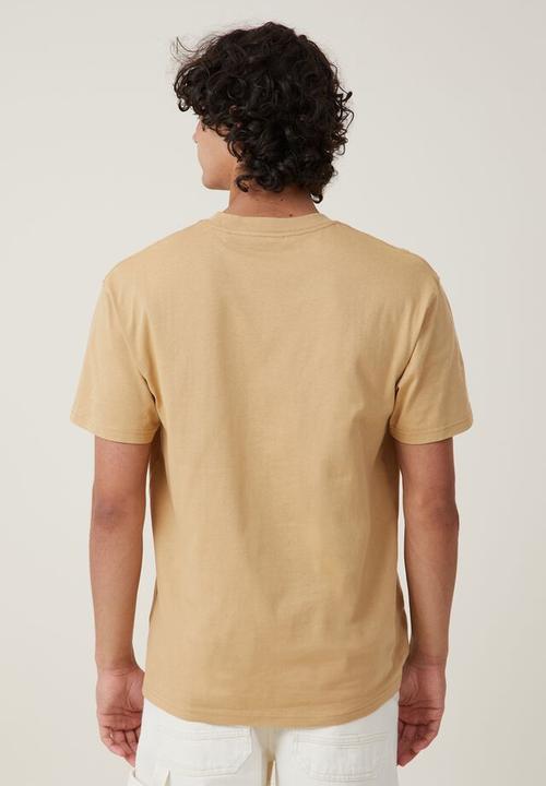 Cotton On - Loose fit music t-shirt - lcn bra light camel rolling stones eagle 