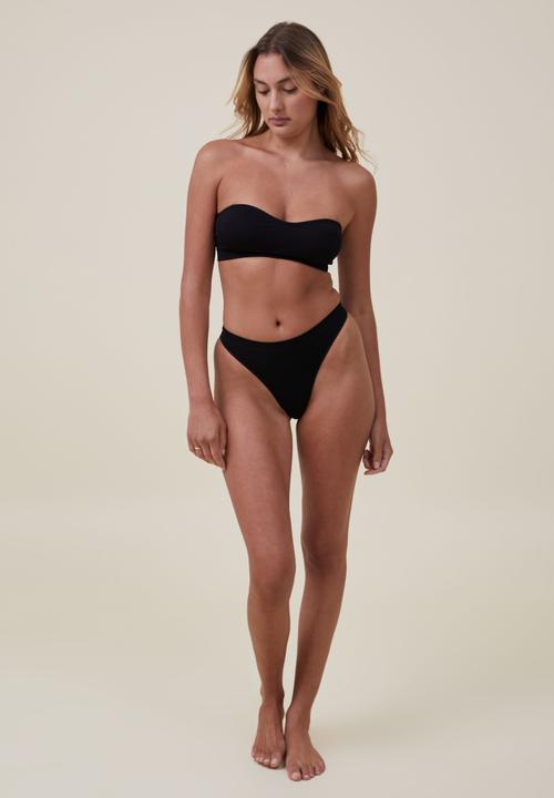 Cotton On - Seamless sweetheart padded bandeau - black
