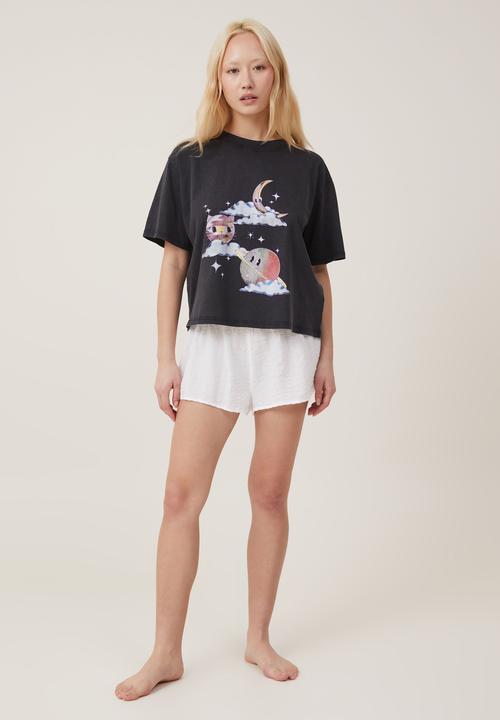 Cotton On - Jersey bed tee - celestial cat