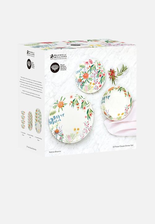 Maxwell & Williams - Royal botanic garden blooms 12pce dinner set - multi