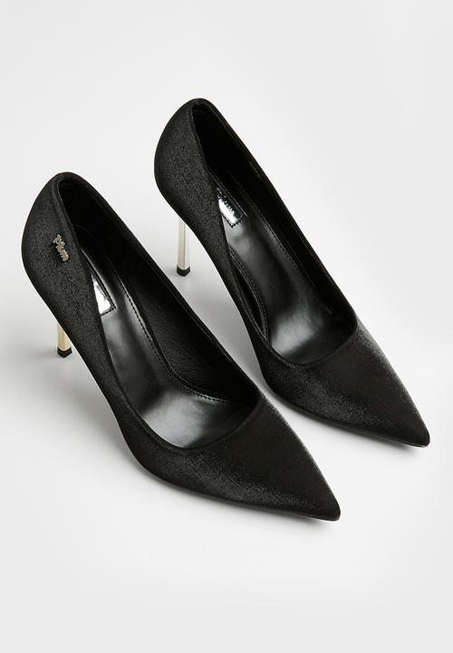 Plum - Satin court - black