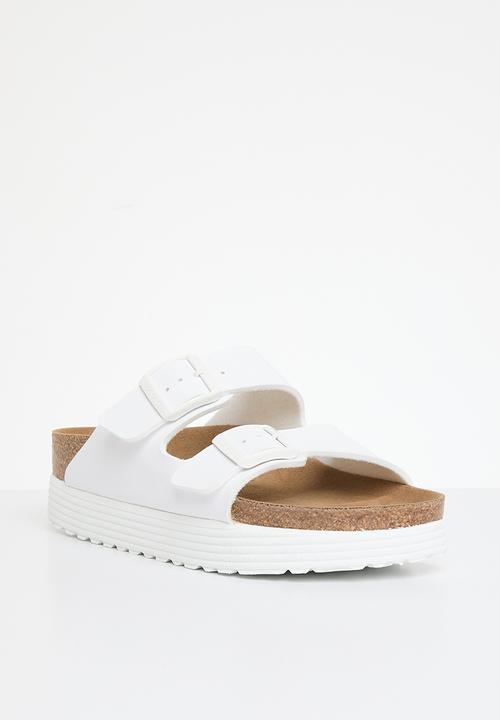 Birkenstock - Arizona grooved narrow - white