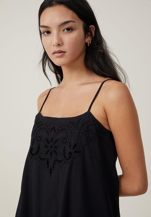 Cotton On - Brodie Mini Dress-Black