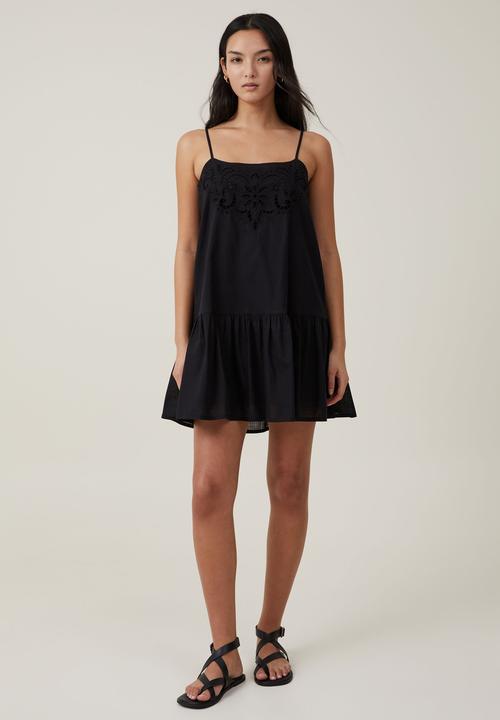 Cotton On - Brodie Mini Dress-Black
