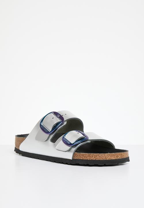 Birkenstock - Arizona metallic big buckle narrow - metallic silver