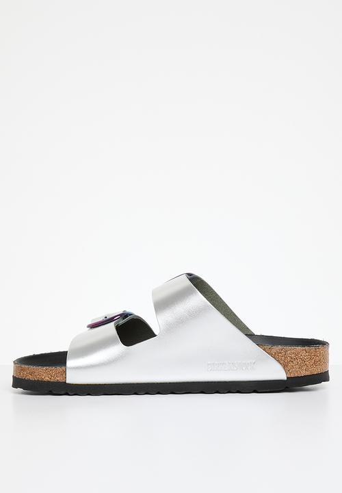Birkenstock - Arizona metallic big buckle narrow - metallic silver