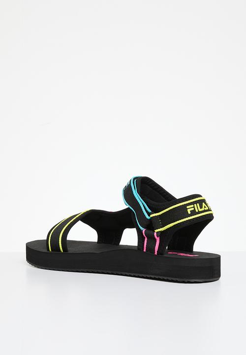FILA - Mila sandal - black & neon
