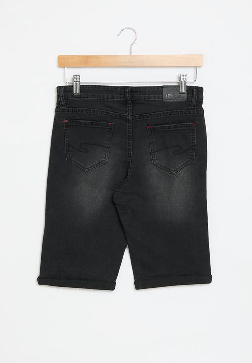Lee Cooper - Fabian denim shorts - black