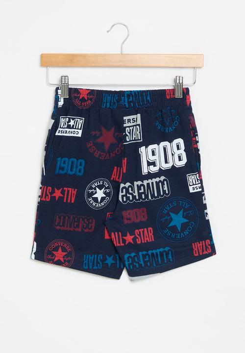 Converse - Cnvb logo aop ft short - midnight navy