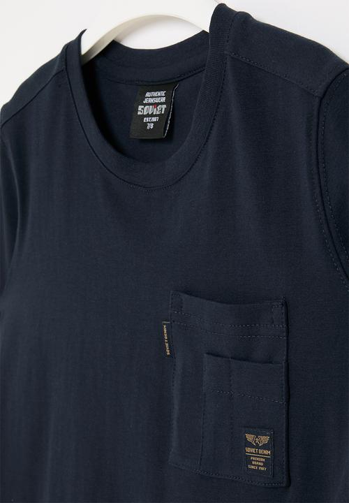 SOVIET - Boys fashion tee - navy